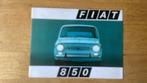 Brochure Fiat 850 1970, Ophalen of Verzenden, Overige merken