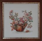 Eva Rosenstand borduurwerk veldbloemen 53,5 x 53,5 cm, Ophalen, Borduurpakket