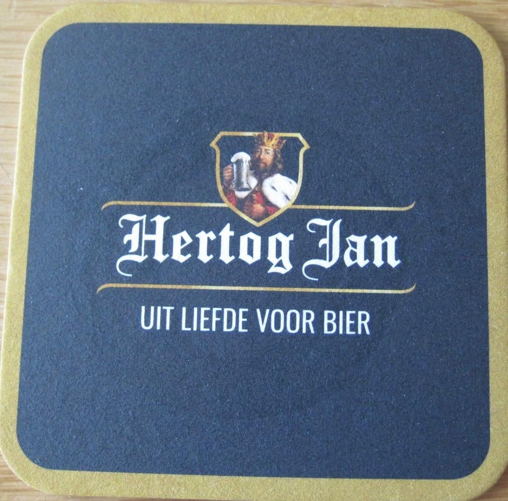 bierviltje van Hertog Jan - uit liefde voor bier, Verzamelen, Biermerken, Ophalen of Verzenden, Nieuw, Viltje(s), Hertog Jan