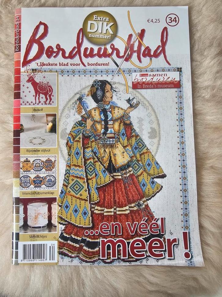 Borduurblad nr. 34 NIEUW, Boeken, Tijdschriften en Kranten, Nieuw, Damesbladen, Ophalen of Verzenden