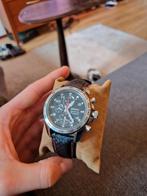 Seiko Sportura Chronograph SNAE67P1 - Topstaat!, Seiko, Leer, Staal, Polshorloge