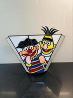 Vintage TIFFANY Bert & Ernie Glazen Lamp, Huis en Inrichting, Ophalen of Verzenden, Nieuw, Glas, Retro Vintage Kinderkamer Kinderlamp