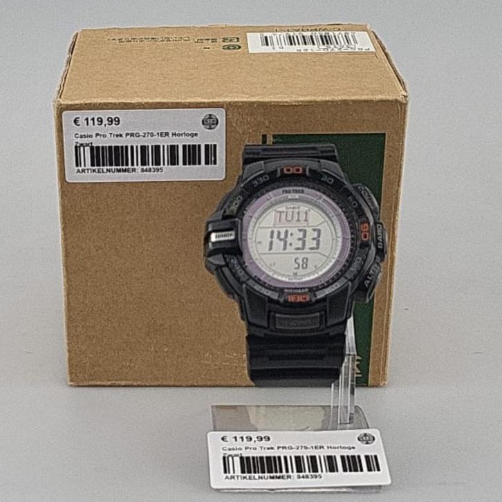 Casio Pro Trek PRG-270-1ER Horloge Zwart, Sieraden, Tassen en Uiterlijk, Horloges | Heren, Zo goed als nieuw