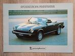 Pininfarina (Fiat) Spidereuropa brochure uit 1983, Ophalen of Verzenden, Gelezen, Overige merken