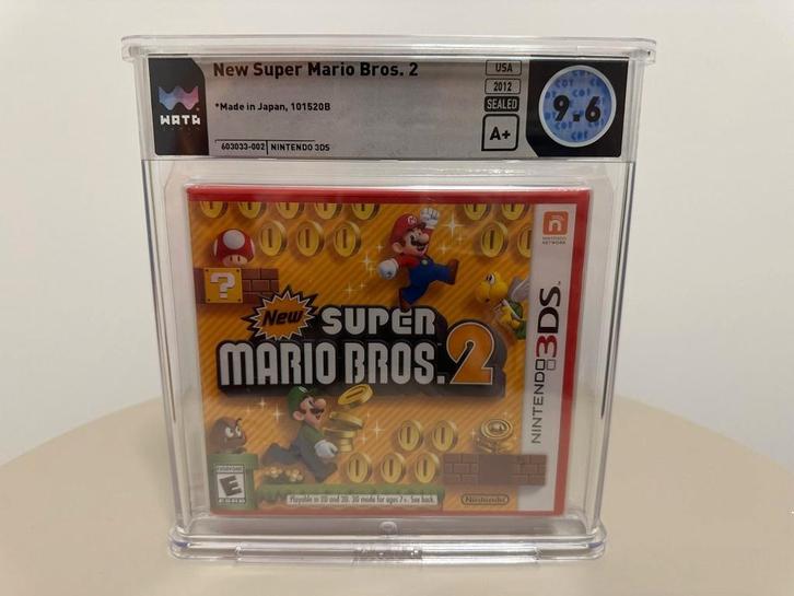 Nintendo New Super Mario Bros. 2 WATA 9.6 A+ Sealed USA 3DS, Spelcomputers en Games, Games | Nintendo 2DS en 3DS, Nieuw, 1 speler