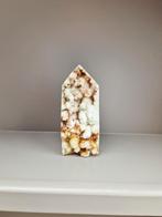 Witte calciet toren ruw edelstenen mineralen, Sieraden, Tassen en Uiterlijk, Edelstenen, Ophalen of Verzenden, Zo goed als nieuw