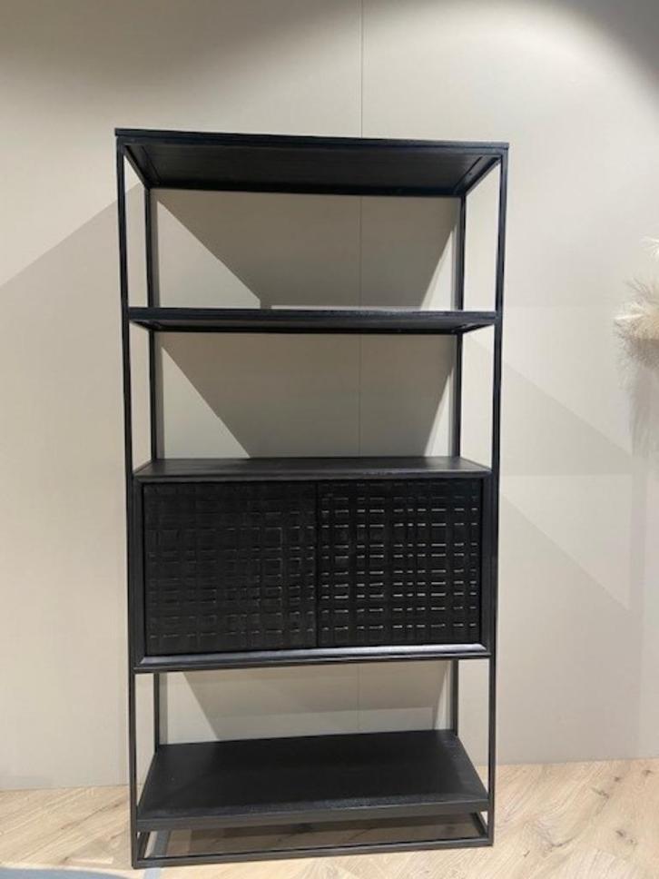 nu of nooit! wandkast Structure. Hout: Mangohout, Huis en Inrichting, Kasten | Wandmeubels, Zo goed als nieuw, Minder dan 100 cm