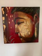 Canvas schilderij “Japanse vrouw” 80x80cm, Antiek en Kunst, Ophalen