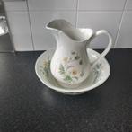 Engels staffordshire  groot lampetstel met veldbloemen, Ophalen of Verzenden, Zo goed als nieuw, Overige stijlen, Kop(pen) en/of Schotel(s)