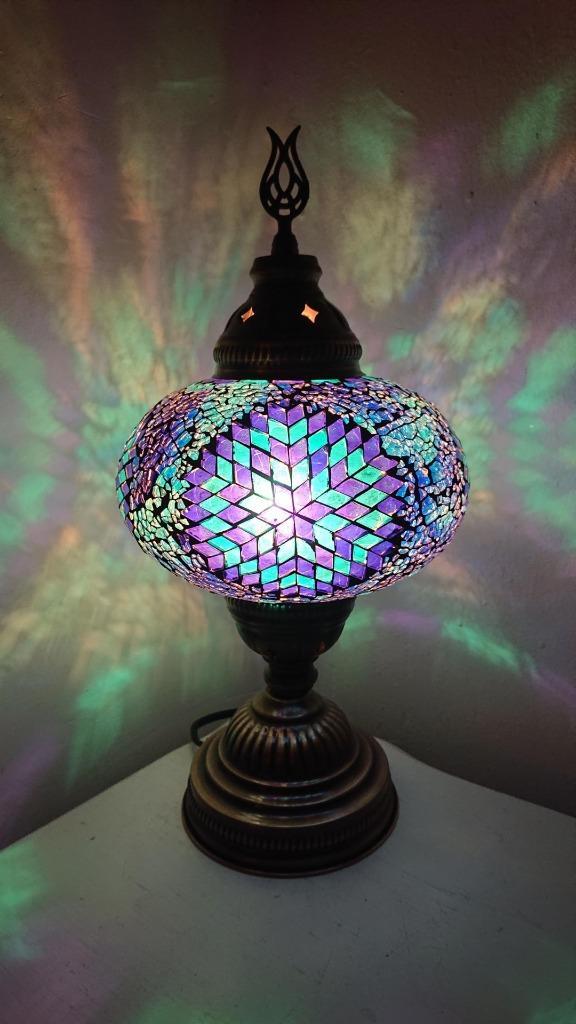 Diverse Oosterse tafellamp lamp Arabisch Turks glasmozaiek, Huis en Inrichting, Lampen | Tafellampen, Nieuw, Minder dan 50 cm