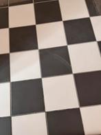 Zwarte/wit vloertegels 20x20, Doe-het-zelf en Verbouw, Tegels, Keramiek, Ophalen of Verzenden, Zo goed als nieuw, 20 tot 40 cm