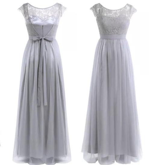 nieuwe galajurk maat 44 grijs, Kleding | Dames, Gelegenheidskleding, Nieuw, Galajurk, Maat 42/44 (L), Grijs, Ophalen of Verzenden