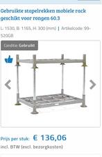 stapelrekken mobiele rack pallet voor rongen 60.3. 3 stuks, Doe-het-zelf en Verbouw, Kratten en Dozen, Gebruikt, 100 cm of meer