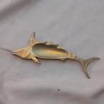 Retro, vintage schaaltje. Asbak van messing "Zwaardvis", Ophalen of Verzenden