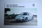 Folder Volkswagen Beetle + cabriolet (08-2016) (166), Ophalen of Verzenden, Nieuw, Volkswagen