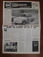 Daf – krant rally successen 1965, Daf variomatic, Ophalen of Verzenden, Zo goed als nieuw, Overige merken