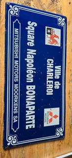 Groot emaille bord mitsubishi, Ophalen of Verzenden, Reclamebord