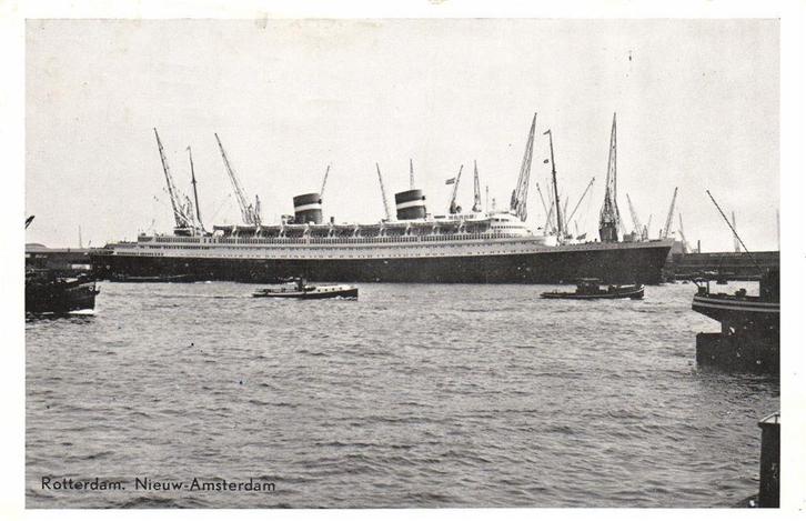 Rotterdam. Nieuw-Amsterdam - 1964 gelopen, Verzamelen, Ansichtkaarten | Nederland, Gelopen, Zuid-Holland, 1960 tot 1980, Ophalen of Verzenden