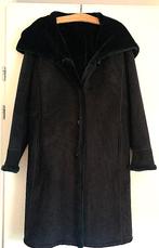 Winterjas 'Madeleine' dames met muts 'Alcantara', Ophalen, Gedragen, Maat 38/40 (M), Zwart