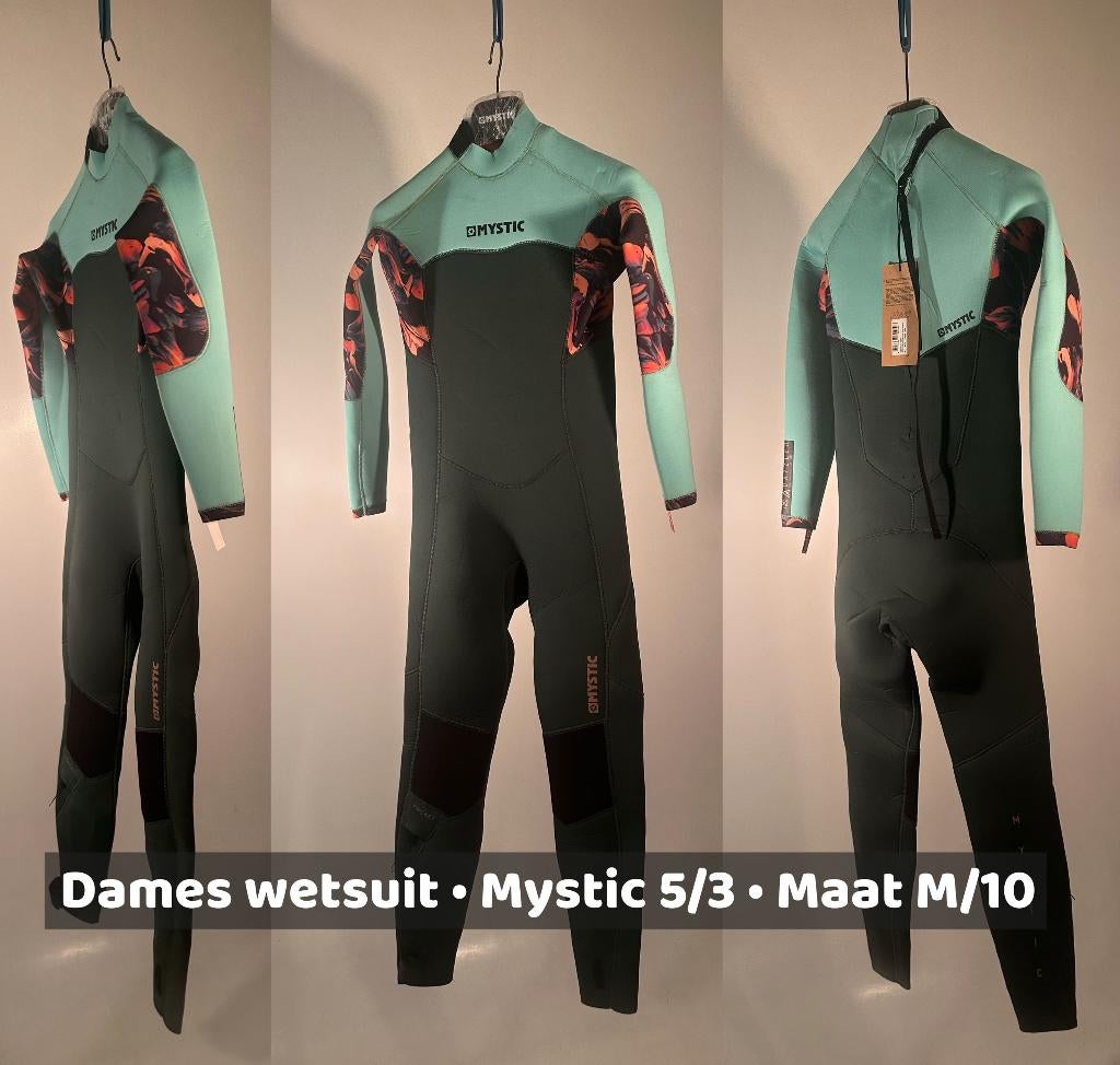 Dames Wetsuit - Mystic 5/3 mm • size M/10, Watersport en Boten, Ophalen of Verzenden, Zo goed als nieuw, Overige typen, 7 m² of meer