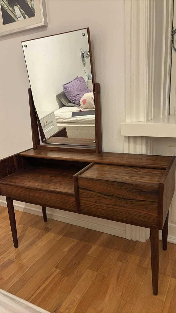 Mid Century Palissander Kaptafel Danish Design Rosewood, Huis en Inrichting, Overige Huis en Inrichting, Gebruikt, Ophalen of Verzenden