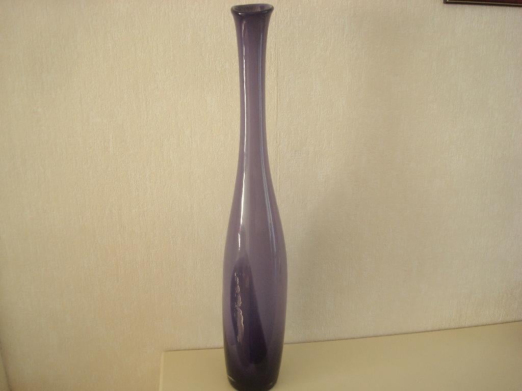 Glazen vaas paars, Overige kleuren, Nieuw, Ophalen of Verzenden, Glas