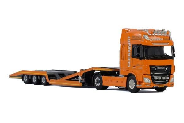 Tekno 1:50 DAF XF105 Cleanmat Trucks met Trucktransporter, Ophalen of Verzenden, Nieuw, Bus of Vrachtwagen, Tekno