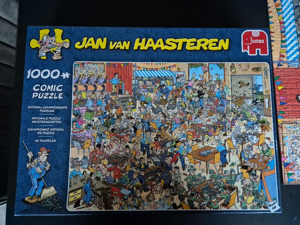 Puzzel Jan van Haasteren 1000 NK puzzelen, Ophalen of Verzenden, 500 t/m 1500 stukjes, Zo goed als nieuw, Legpuzzel