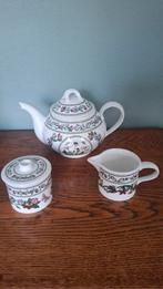 Portmeirion Botanic Garden theepot, suikerpot en melkkan, Huis en Inrichting, Keuken | Servies, Gebruikt, Keramiek, Overige typen