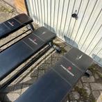 3 x Powermark Halterbank flat bench vlak bankje, Ophalen, Gebruikt, Benen, Fitnessbank