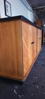 Vintage Houten Dressoir | Mid Century Wandkast, 2033NJ, 100 tot 150 cm, Vintage, Info@vintagefabriek.com