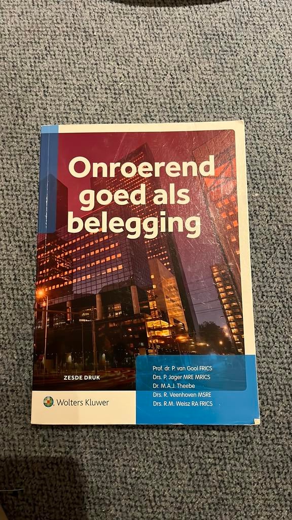 P. van Gool - Onroerend goed als belegging, Ophalen of Verzenden, Zo goed als nieuw, P. van Gool, Natuurwetenschap