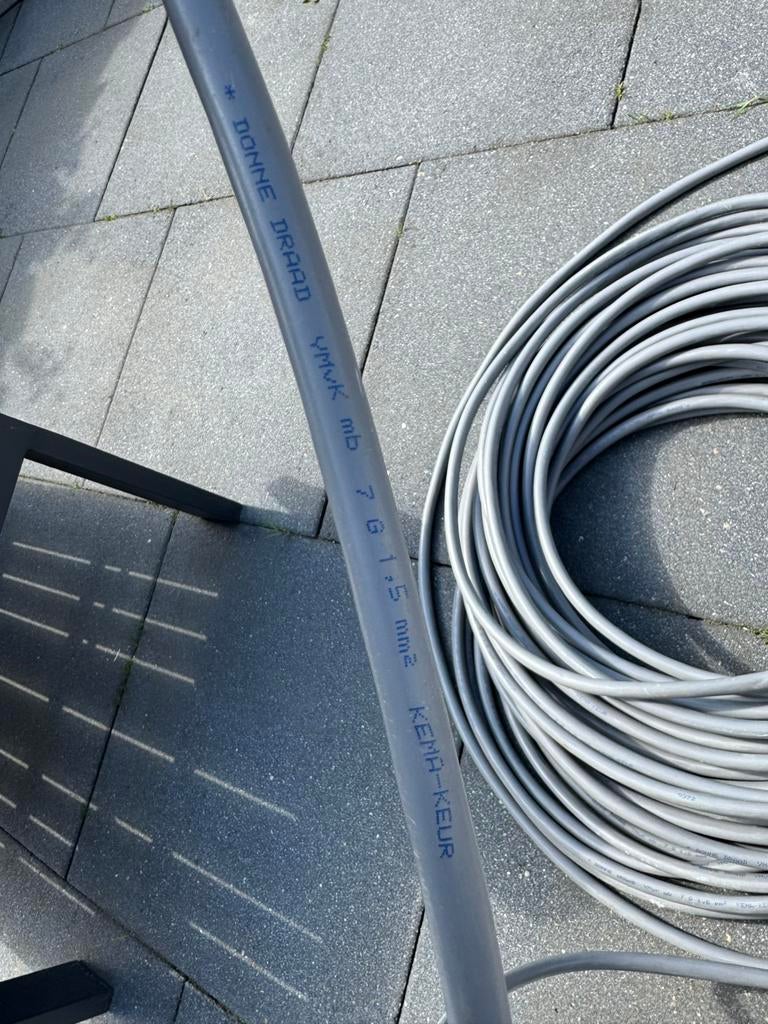 Electra draad YMVK 7x1,5mm - KEMA-KEUR, Ophalen of Verzenden, Nieuw, Kabel of Snoer