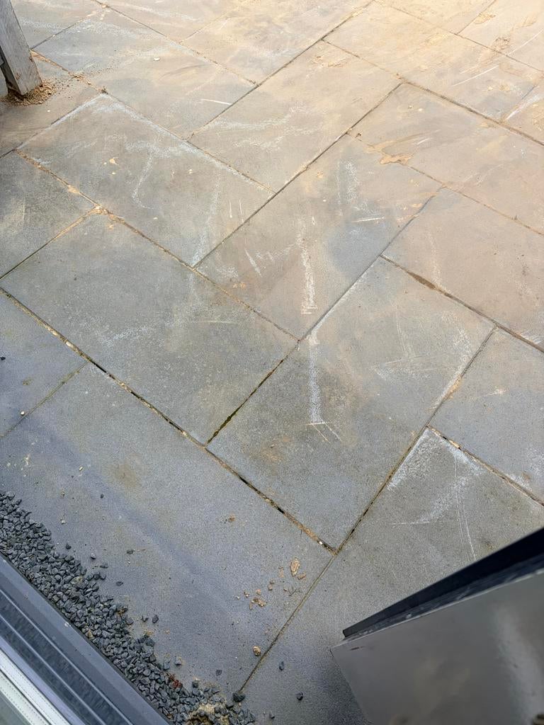 Gratis tuin tegels (heel dik) afhalen, Tuin en Terras, Ophalen, Gebruikt, 10 m² of meer, Beton