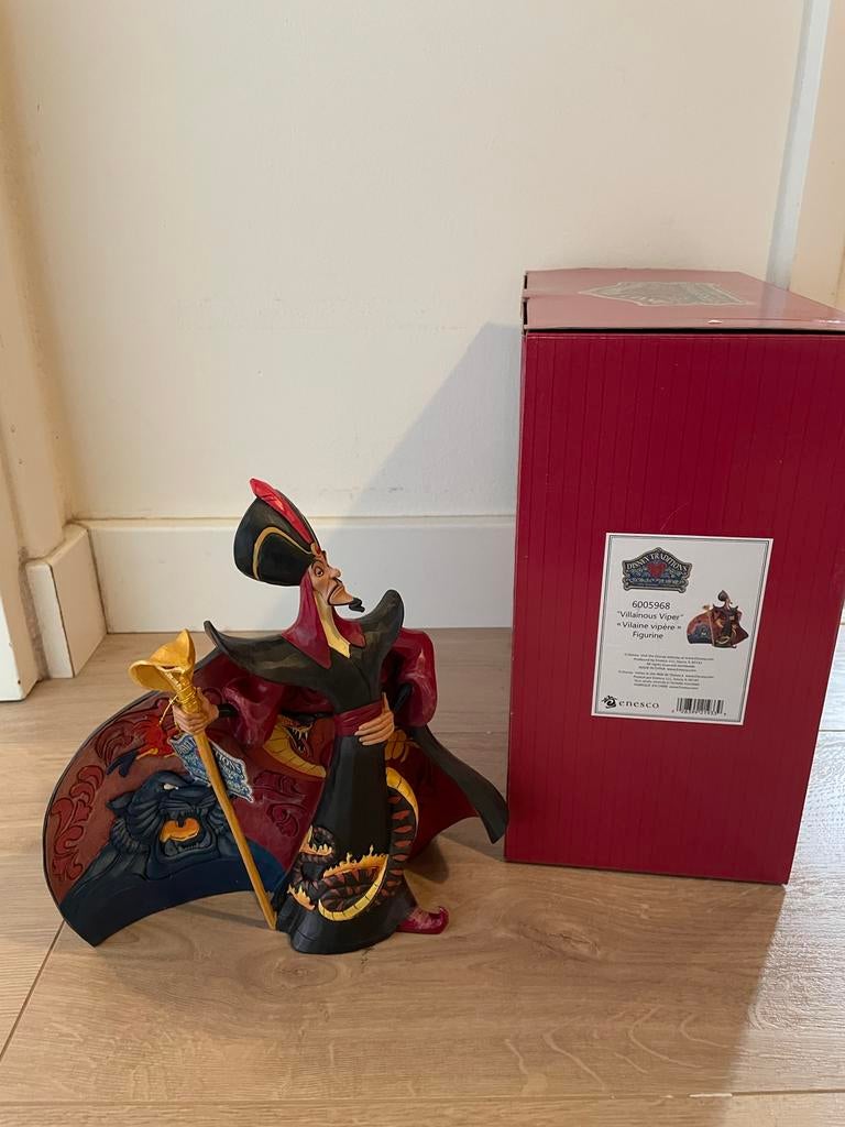 Disney traditions jim shore Jafar aladdin - Venemous Viper, Ophalen of Verzenden, Overige figuren, Zo goed als nieuw, Beeldje of Figuurtje