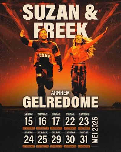 Suzan & Freek 4 tickets - zitplaatsen - 31 mei, Tickets en Kaartjes, Evenementen en Festivals, Drie personen of meer