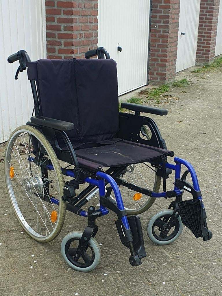 Rolstoel inklapbaar met remmen voor de begeleider, Diversen, Rolstoel, Rolstoel, Nieuw, Duwrolstoel