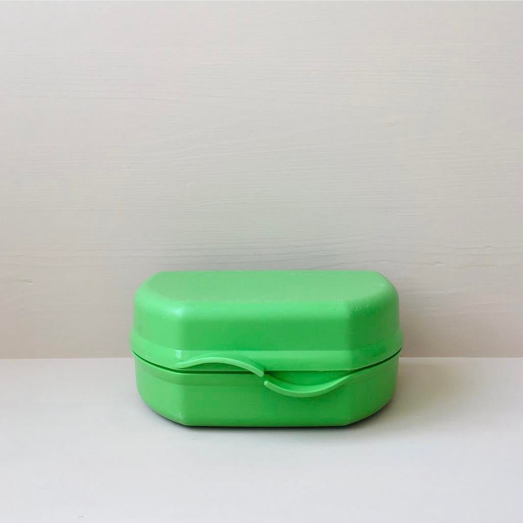 Groene lunchbox van Tupperware - netje, fris en schoon, Ophalen of Verzenden, Zo goed als nieuw, Overige typen