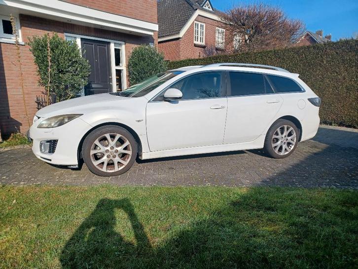 Mazda 6 2.5 Sportbreak 2009 Wit, Auto's, Mazda, Particulier, ABS, Airbags, Airconditioning, Bluetooth, Boordcomputer, Centrale vergrendeling