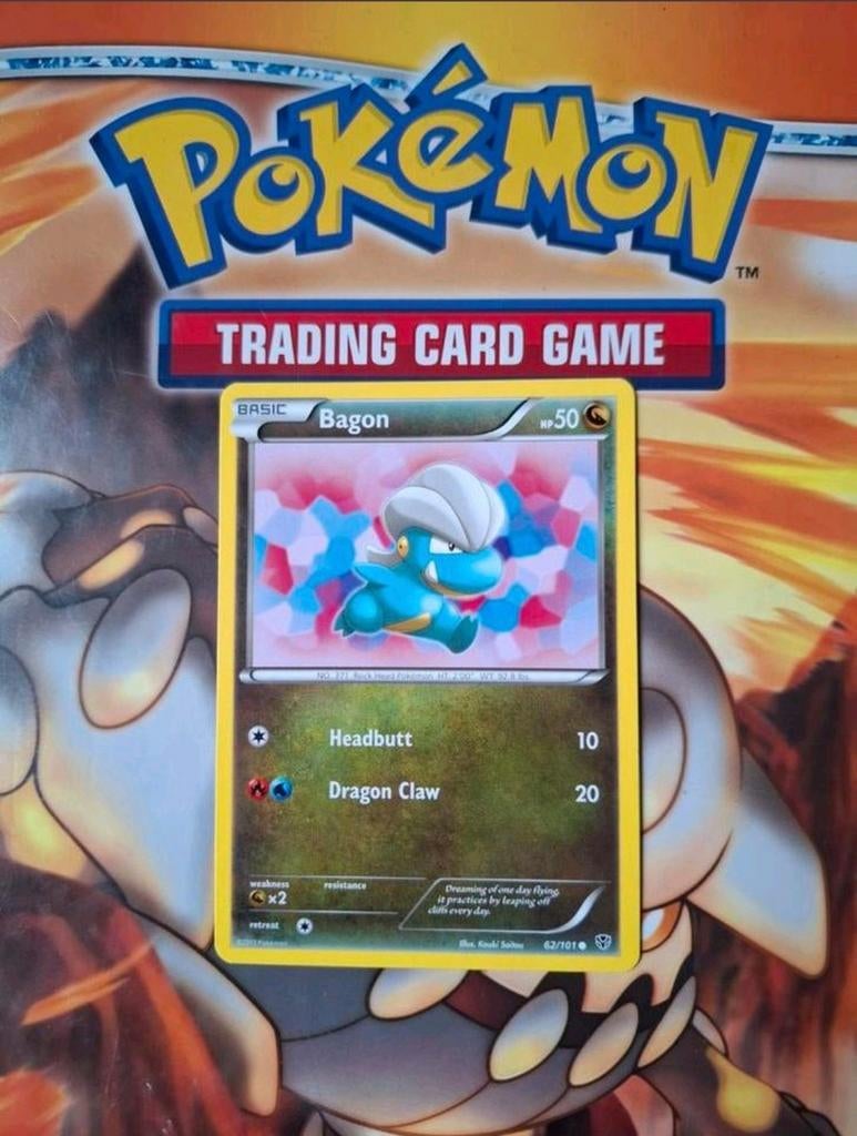 Bagon 62/101 Black&White Plasma Blast pokemon kaart, Ophalen of Verzenden, Gebruikt, Losse kaart