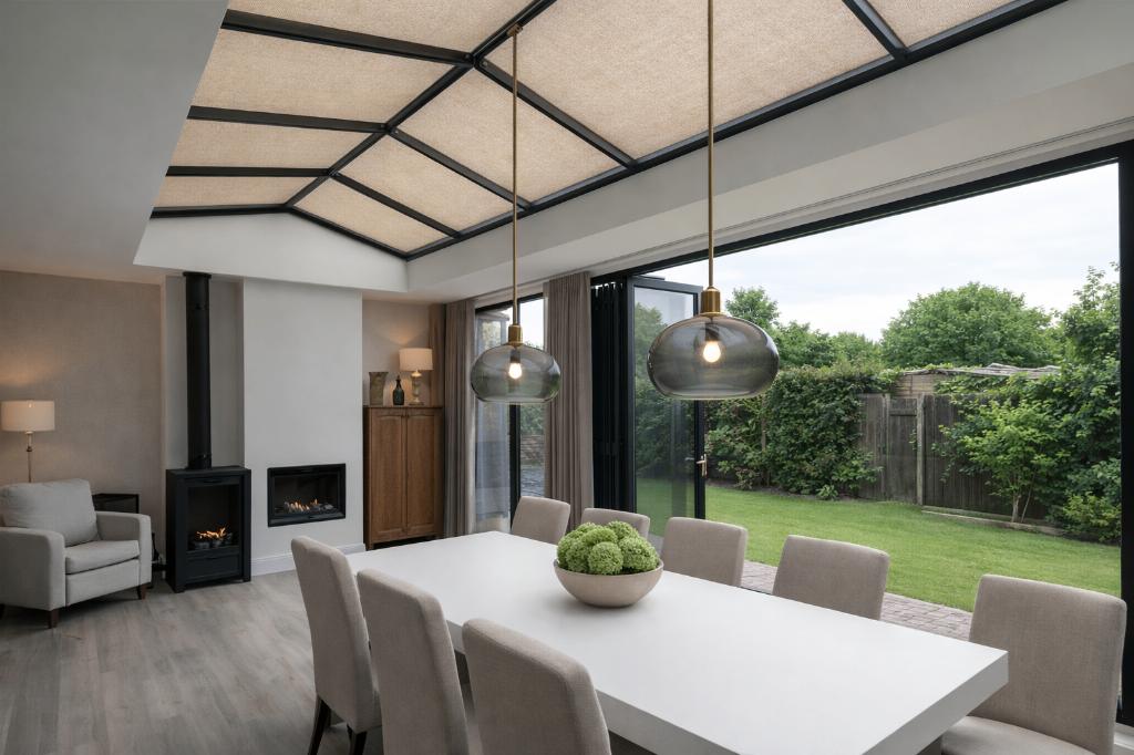 Screendoek van de rol met zuignap voor elk raam of serre -, Minder dan 150 cm, Ophalen of Verzenden, Nieuw, Screen