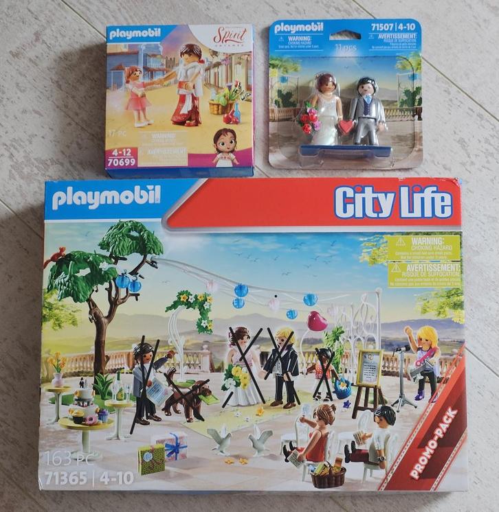 Playmobil Bruiloft/ Huwelijks feest 71365 + 71507 + 70699, Kinderen en Baby's, Speelgoed | Playmobil, Nieuw, Los playmobil, Ophalen of Verzenden