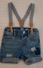 Stoere baby spijkerbroek met bretels maat 68 kleding broeken, Broekje, Verzenden, H&M, Zo goed als nieuw