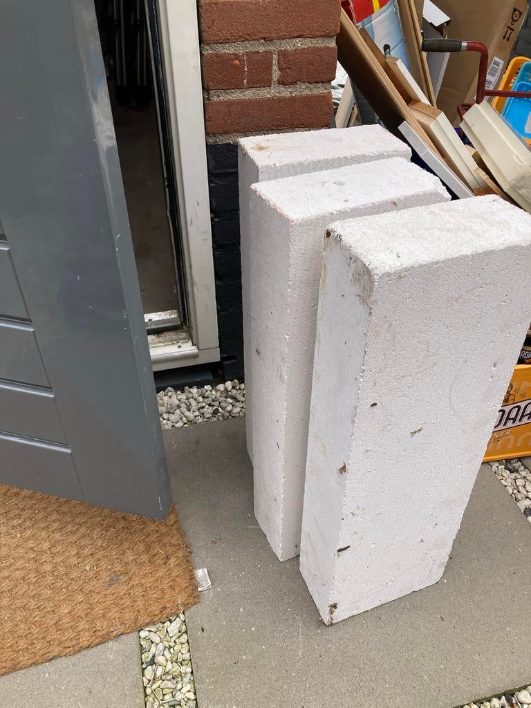 3 gasbeton blokken, Doe-het-zelf en Verbouw, Metselstenen, Ophalen, Nieuw, Overige typen