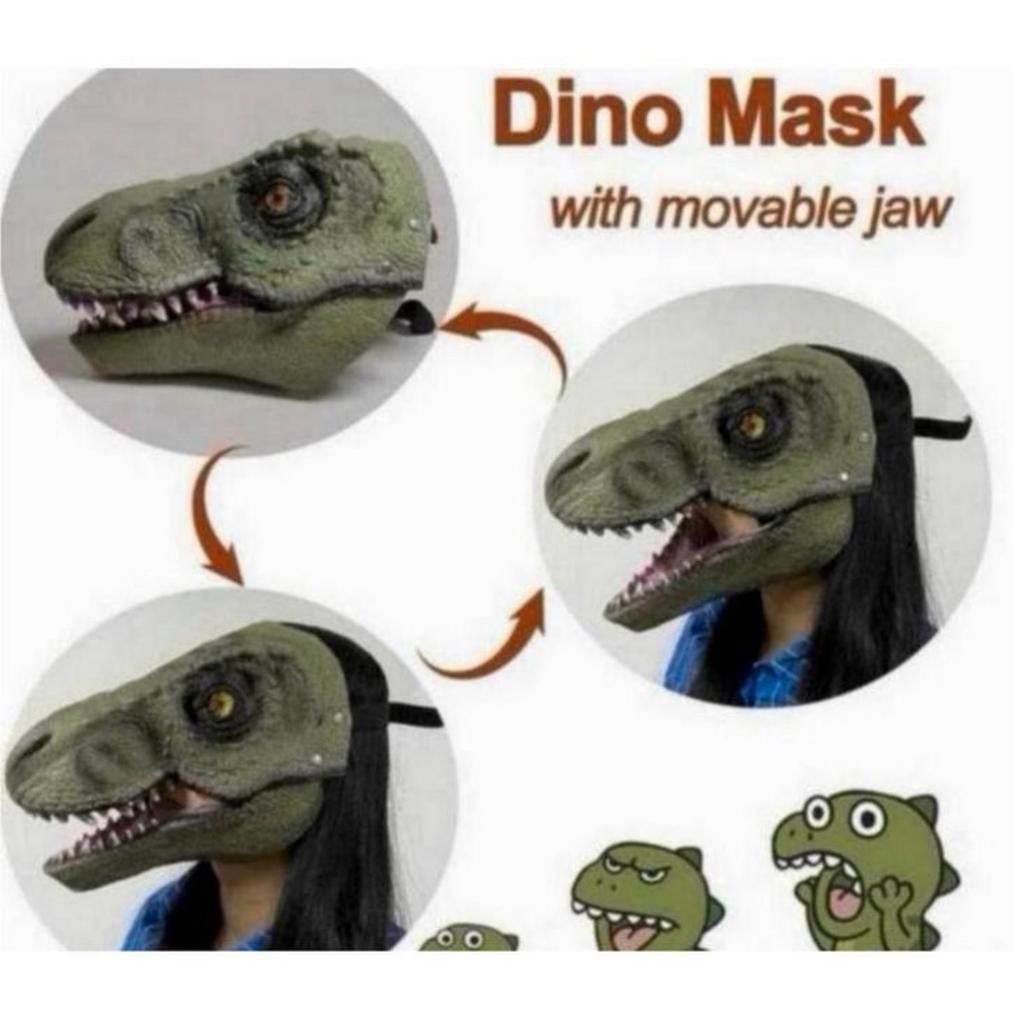 Dinosaur dino dinosaurus verkleed-set, mask masker klauwen, Jongen of Meisje, Nieuw, Ophalen of Verzenden, H