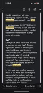 Kaartje marathon utrecht, Eén persoon