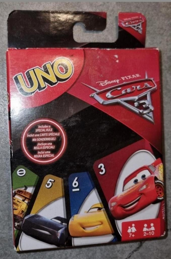 UNO kaartspel met Cars thema., Ophalen of Verzenden, Nieuw