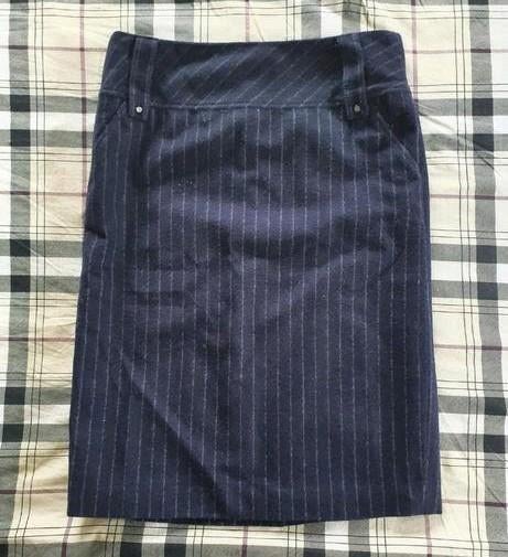 Cavita mt 38 wollen krijtstreep rok nieuw 🩵, Maat 38/40 (M), Blauw, Nieuw, Cavita