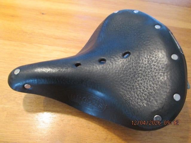 Leren zwart fietszadel Brooks B 66 S (damesmodel / kort), Fietsen en Brommers, Gebruikt, Leer, Elektrische fiets, Ophalen of Verzenden