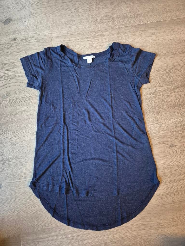 Blauwe top maat XS, Kleding | Dames, Tops, Blauw, Ophalen of Verzenden, Zo goed als nieuw, Korte mouw